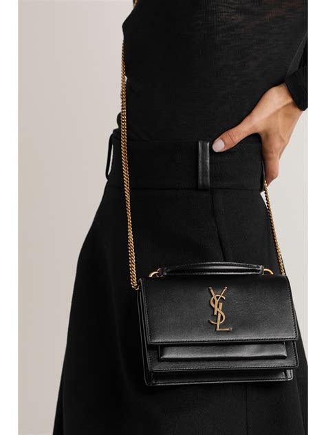 ysl sunset bag black|YSL sunset bag review.